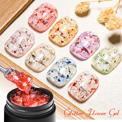 Natural Dried Flower color  gel