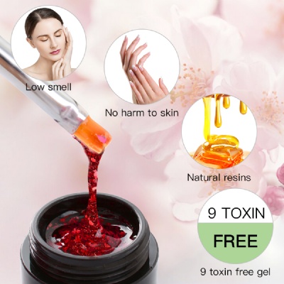 Natural Dried Flower color  gel
