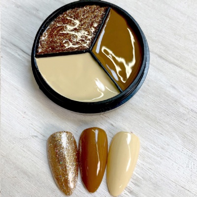 Solid Cream  nail gel