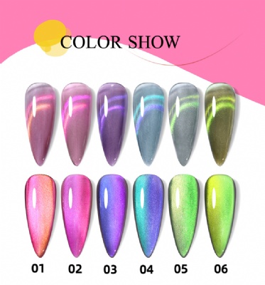 Double Light Cat Magnetic Gel nail