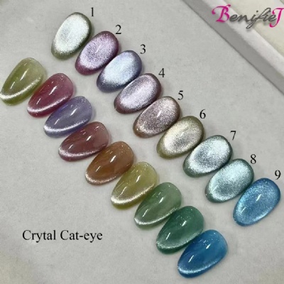 6colors Crystal cateye gel polish