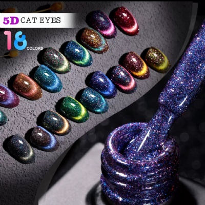 6colors Crystal cateye gel polish