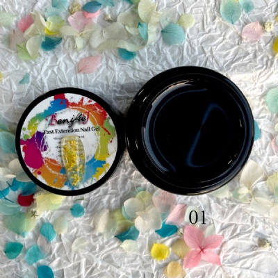 Clear solid builder gel non sticky